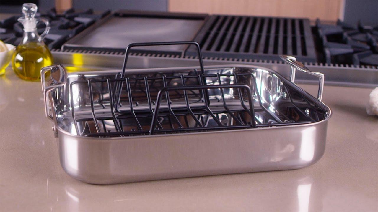 Watch Viking 3-Ply 16" Roaster with Rack