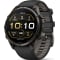 Garmin fenix 9 Pro Smartwatch 47mm in Carbon Gray DLC Titanium with Black/Pebble Gray Silicone Band