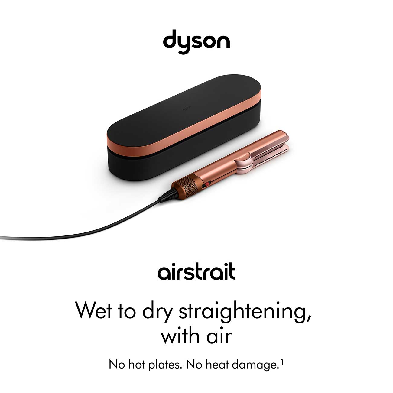 Airstrait Hair Straightener in Amber Silk Specs Detail 1