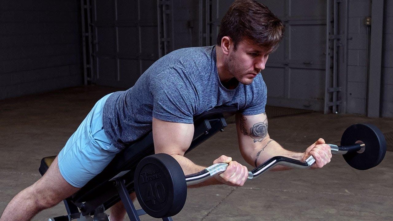 Watch Body-Solid Fixed-Weight EZ Curl Barbells (BodySolid.com)