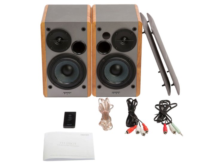 Edifier Powered Bookshelf Speakers Wood Grain (Pair) R1280T