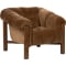 Classic Home Sansa Accent Chair in Bronze Fabric