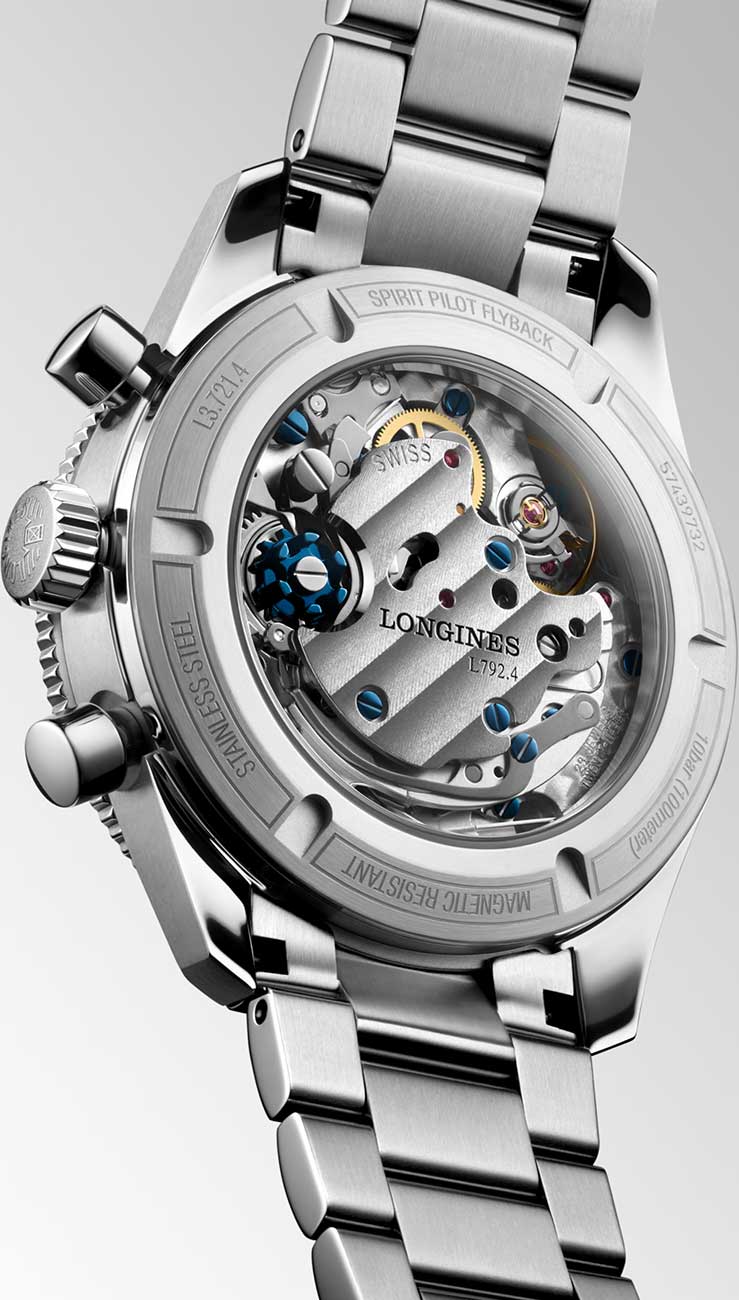 Angled Back view of Longines Watch