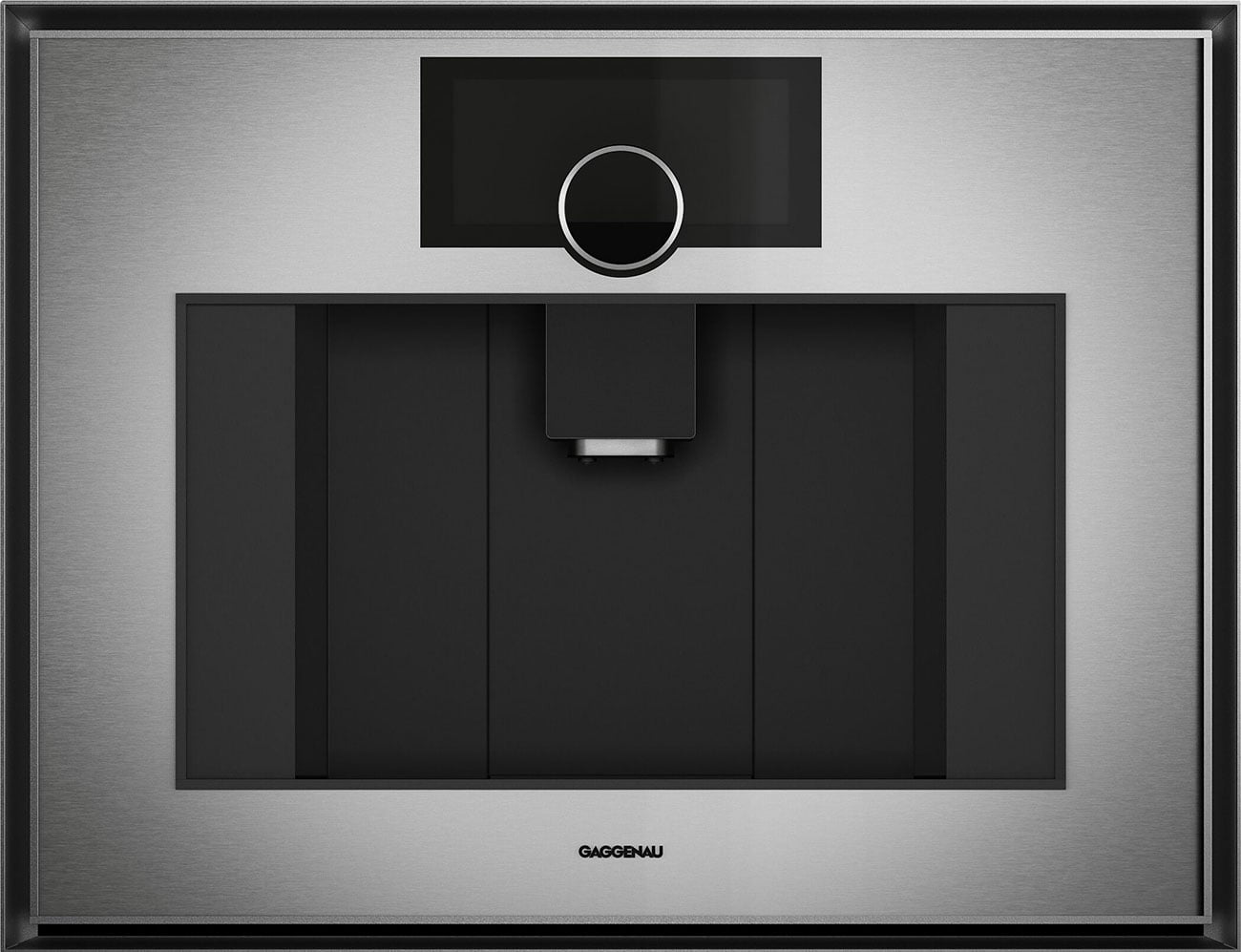 Front of Gaggenau Espresso Machine in Stainless Steel