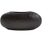 Howard Elliott Hammered Organic Ebony Aluminum Large Canoe Vase