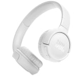 JBL On-Ear Headphones Tune 520BT Wireless in White - JBLT520BTWHTAM