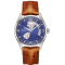 Hamilton Jazzmaster Open Heart Auto Blue Dial Brown Alligator Leather Watch, 42mm