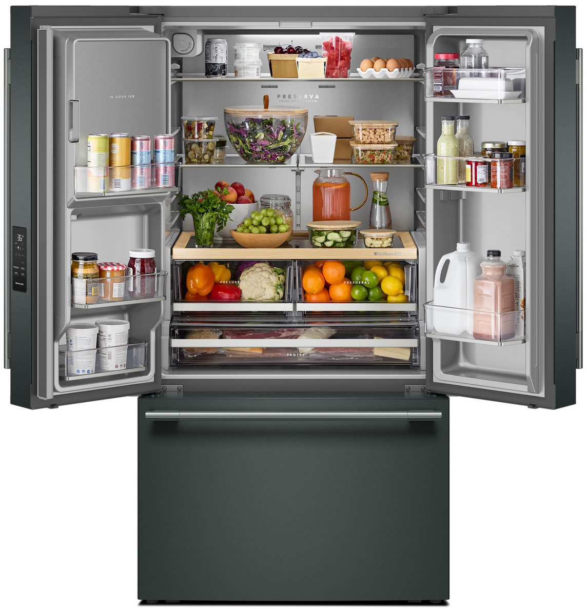 Open View of KitchenAid Refrigerator