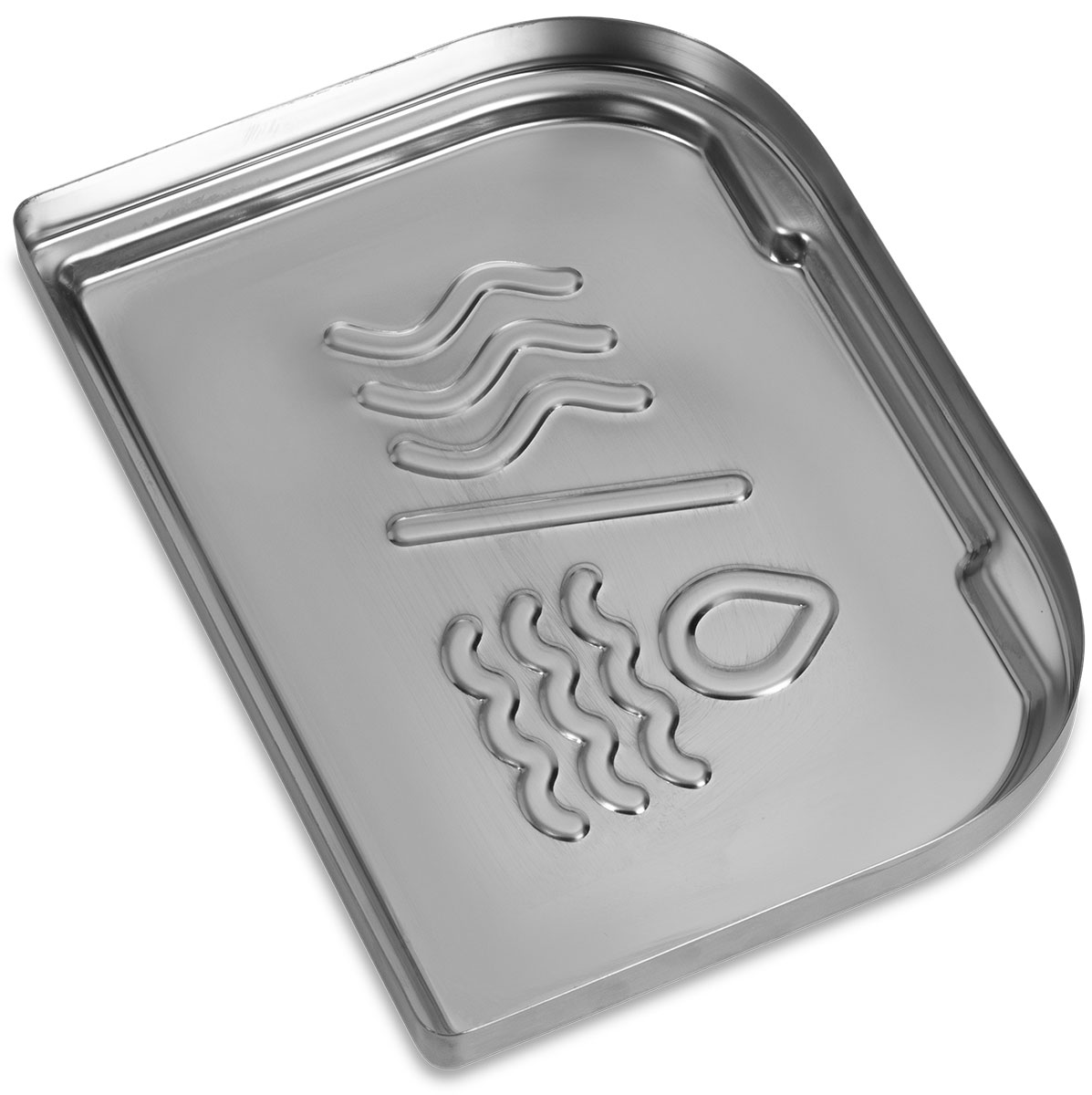 Removable Metal Reservoir Pan for a Weber Portable Grill
