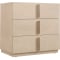 Hooker Furniture Bedroom Westwood Three-Drawer Nightstand in Limestone