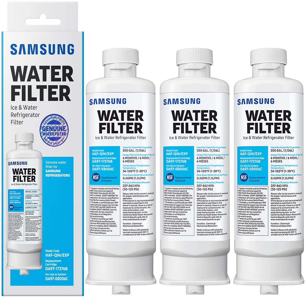 Samsung 3Pack Water Filter HAFQIN3P/EXP Abt