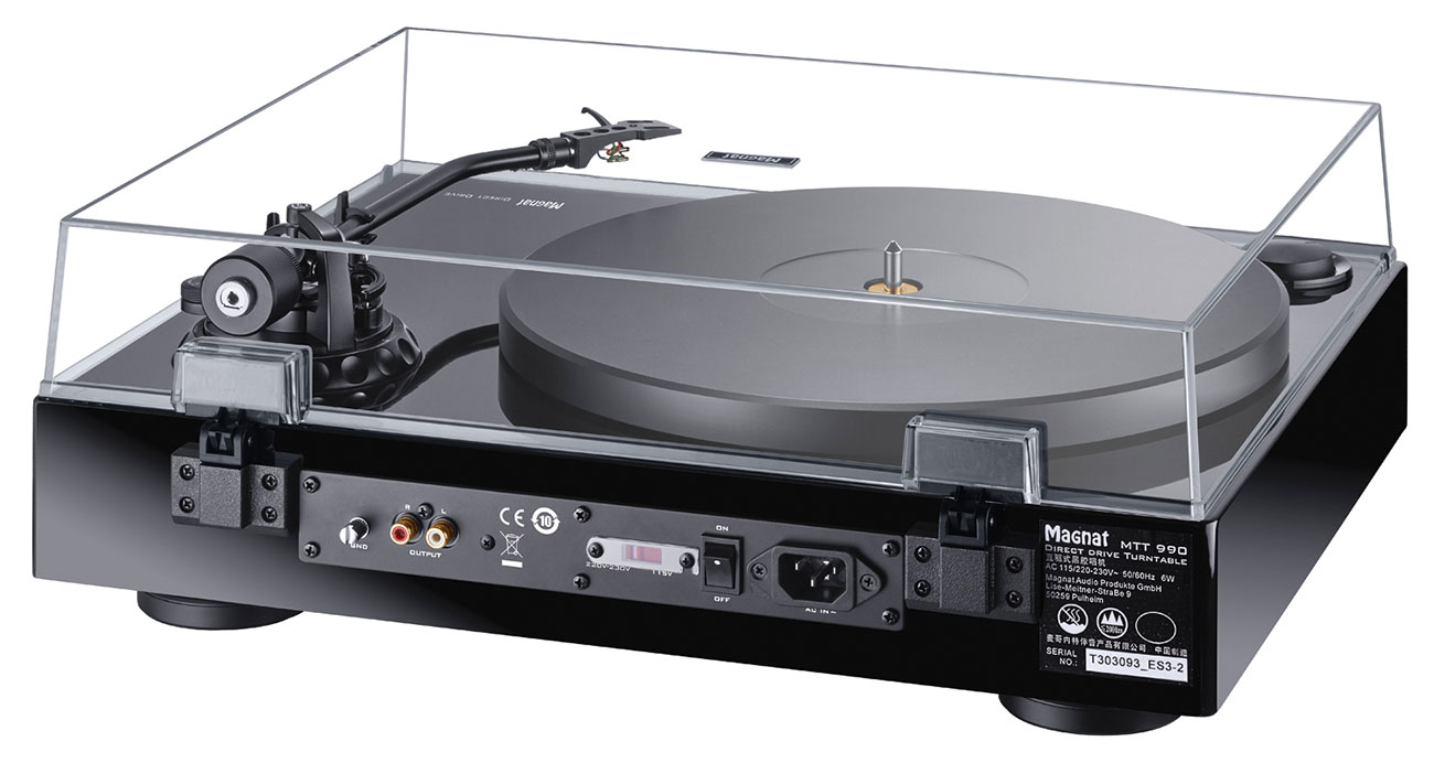Rear Angled View of Magnat Turntable Opened