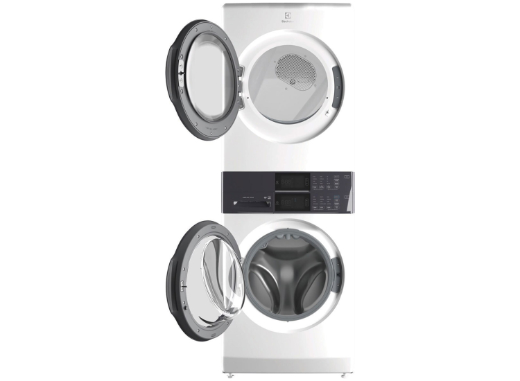 Electrolux Laundry Tower Single Unit Front Load 4.4 Cu. Ft. Washer & 8 Cu. Ft. Gas Dryer in White - ELTG7300AW