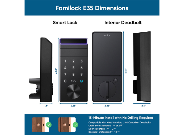 eufy Security Video Sart Lock S330, 3-en-1 Cáara+Tibre+Cierre de eufy Security Video Sart Lock S330, 3-en-1 Cáara+Tibre+Cierre de