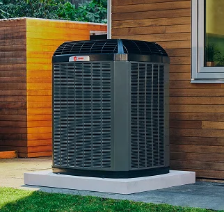 Technician installing a home HVAC system