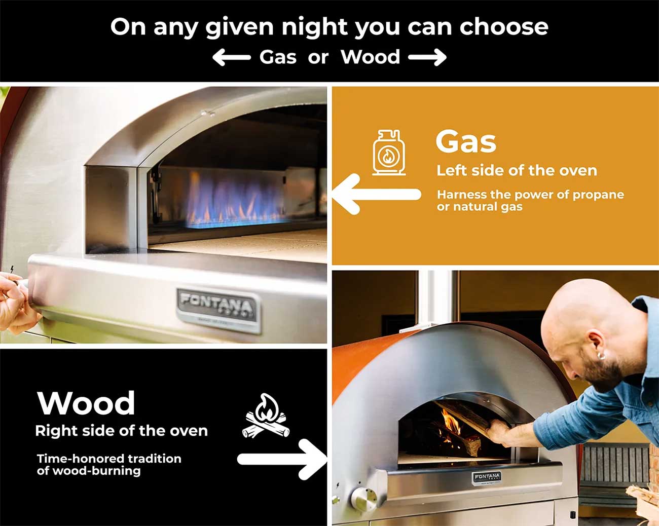 Fontana - FTFIR-H-A - Outdoor Pizza Ovens
