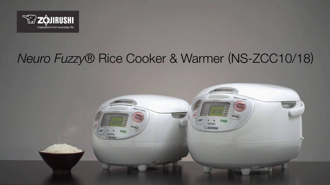 Watch Zojirushi Neuro Fuzzy Rice Cooker & Warmer NS-ZCC10/18