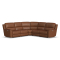 Flexsteel Henry 5-Piece Reclining Sectional In Caramel Leather