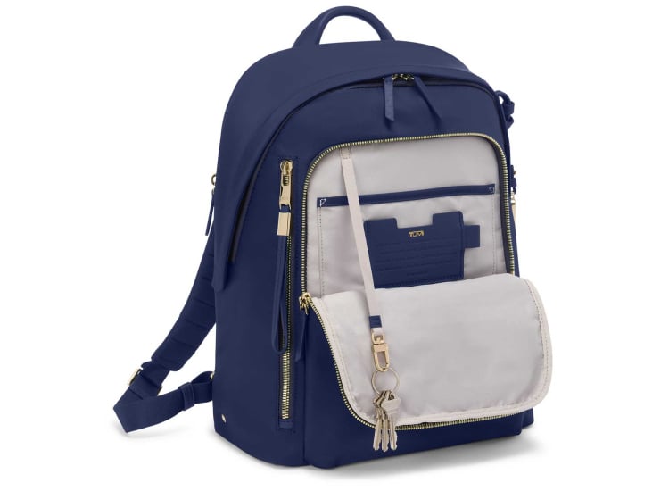 halsey tumi backpack Voyageur Backpack 196601LTM/146567 A312 LIGHTMAUV The combination of nylons durability with leather accents creates a product that maintains its appearance through regular use while providing the organizational features modern professionals require. TUMI Voyageur Halsey Backpack in