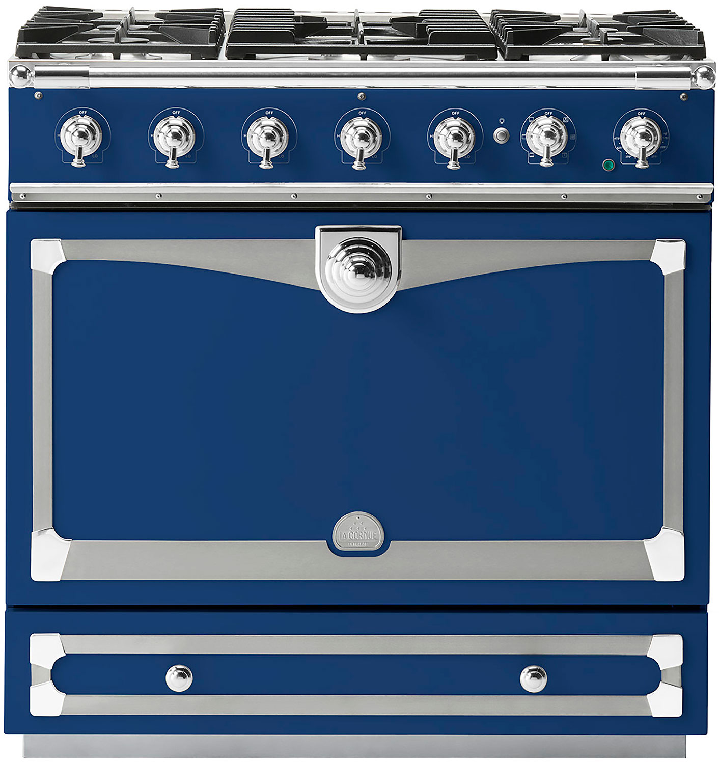 La Cornue 36" Royal Blue Dual Fuel Range C9RP Abt