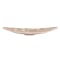Howard Elliott Textured Aluminum Elongated Large Bowl in Silver Finish