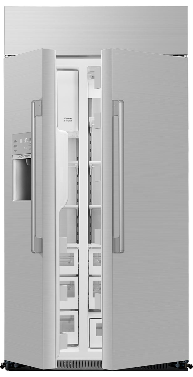 Dacor 42Inch BuiltIn SideBySide Refrigerator in Silver Stainless