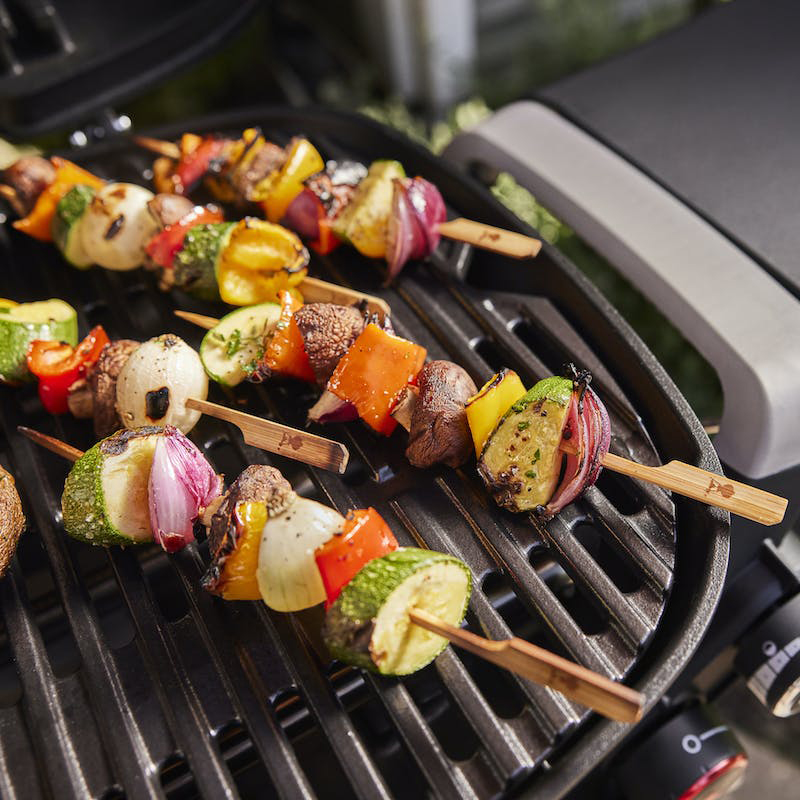 Right Cooking View Of Weber Portable Grill