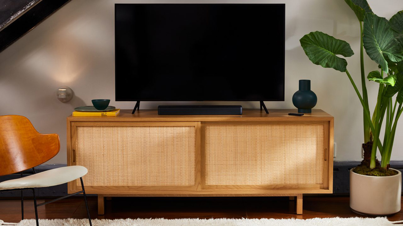 Image of Soundbar Installed Under TV