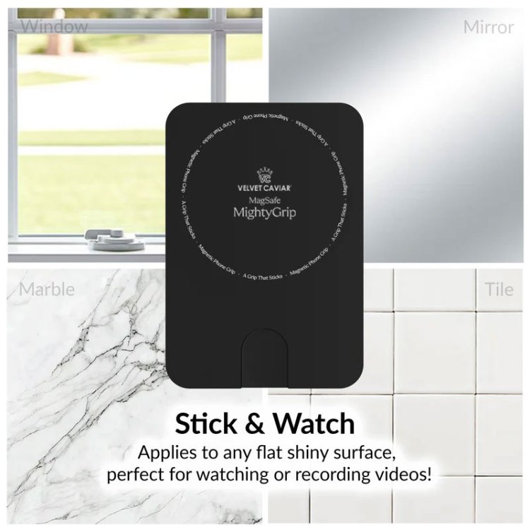 Large image of Velvet Caviar MightyGrip MagSafe Phone Mount in Black