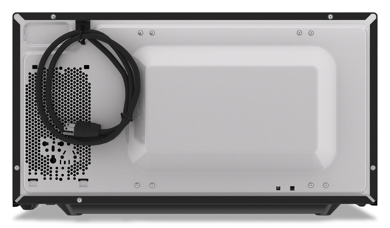 Rear View of Microwave