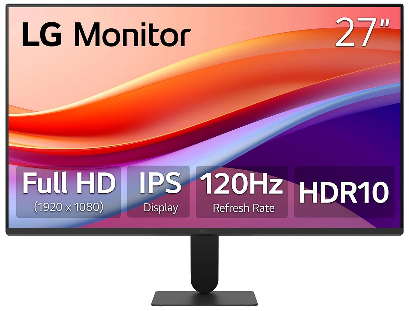 Front View of LG Computer Monitor 