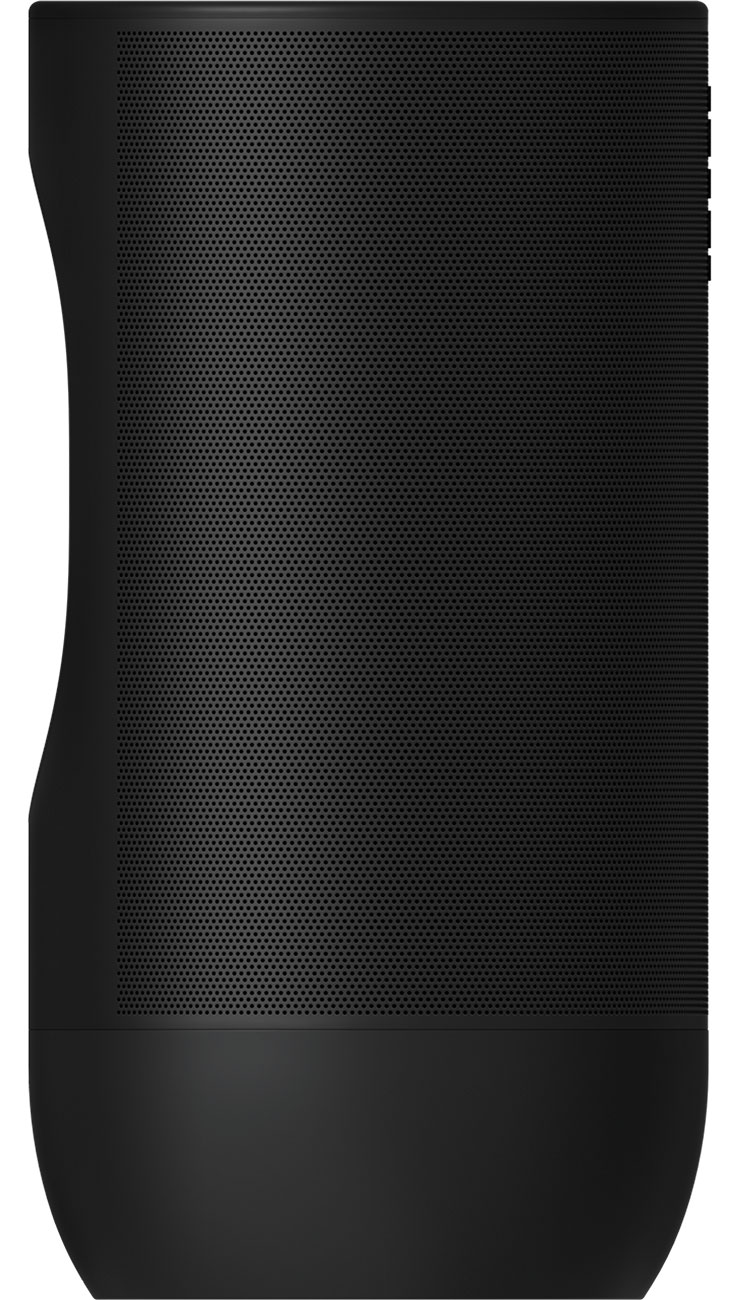 Side view of the speaker