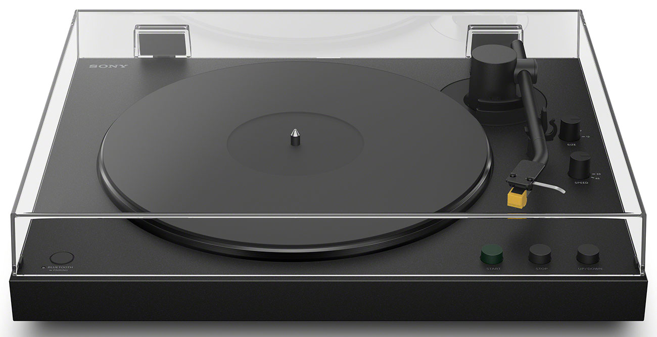 Front Top View of Sony Turntable
