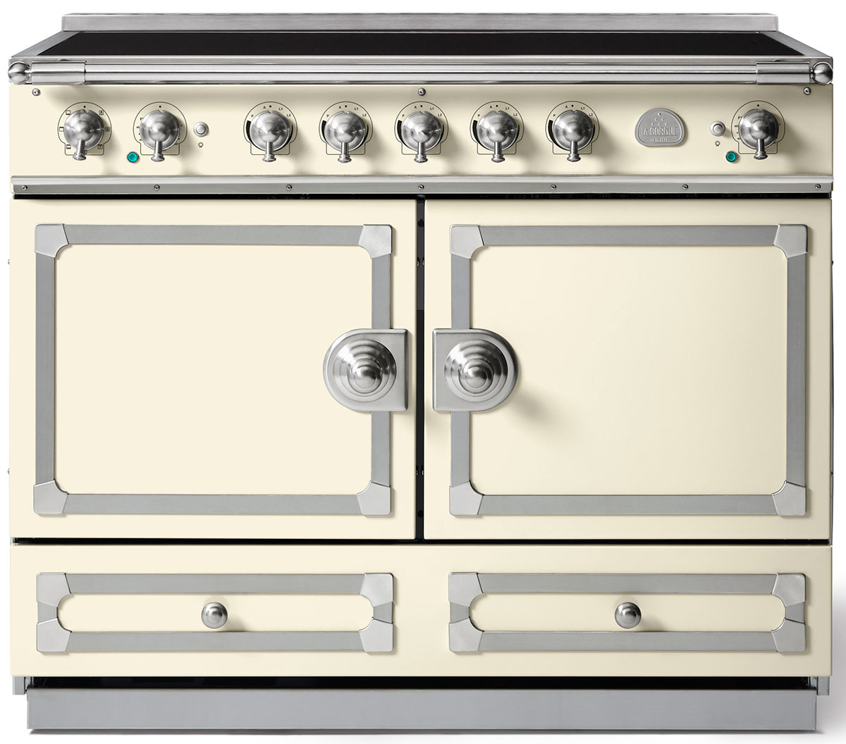 La Cornue 43" Ivory Induction Range C1VNI Abt