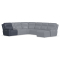 Flexsteel Sawyer LAF Power Recliner with Power Headrest and Lumbar in Marine Leather