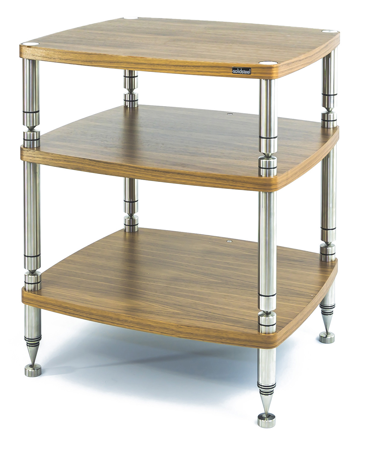 Solidsteel HF3 Natural Walnut HighEnd Audio Rack HF3WL