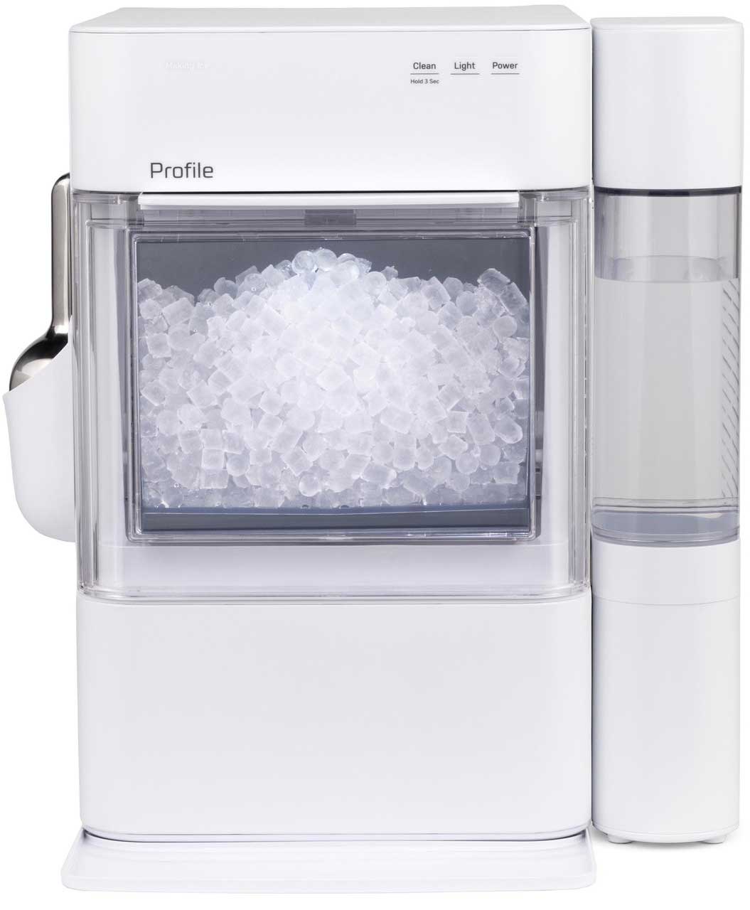 Main Front view of GE Profile Ice Maker in White

