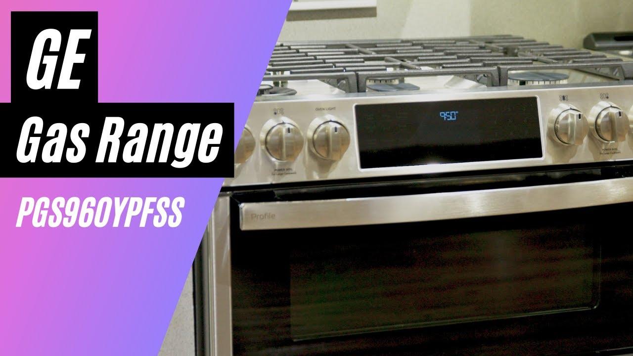 Watch GE PGS960YPFS 30in Slide in Gas Range
