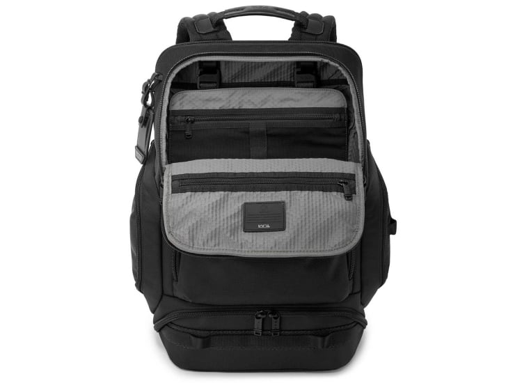 tumi alpha bravo renegade backpack Luggage Pros Pocket features 2 side zip pockets (one has water TUMI Alpha Bravo Black Renegade