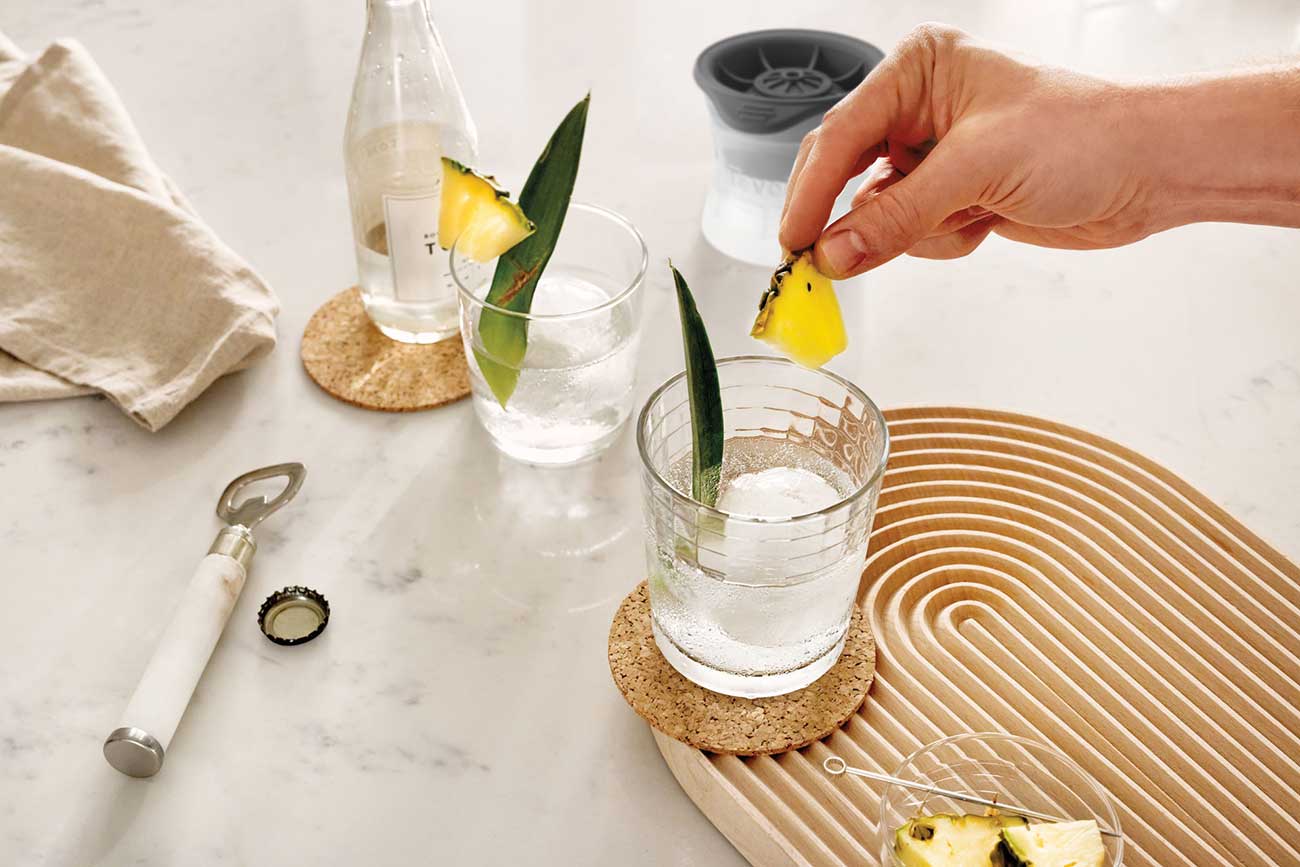 Sphere Ice Molds in Kitchen Setting 2