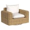 Sunset West Playa Oversized Swivel Club Chair in Soothe Pearl Sunbrella | Natural