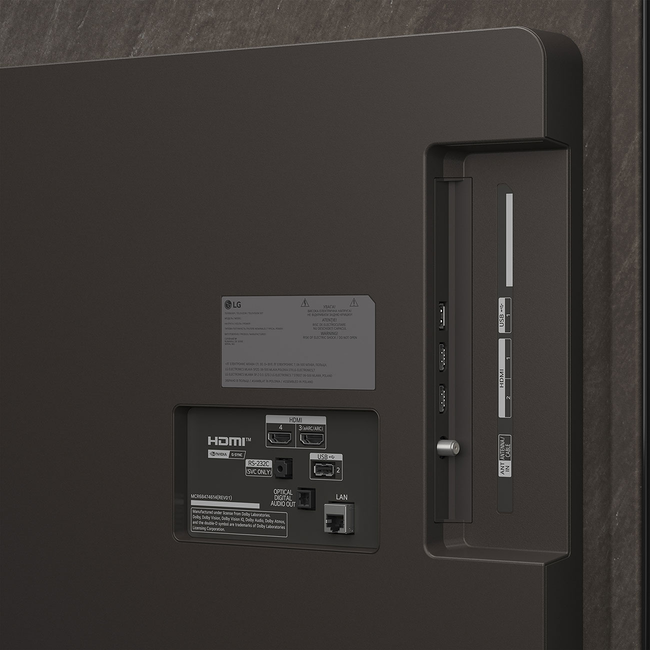 Close Up View Of The TV Ports