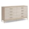 Four Hands Rosenell Dresser with 8 Drawers in Natural Oak Veneer
