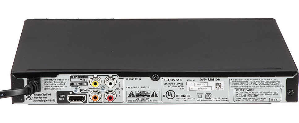 Sony - DVPSR510H - Blu-ray Players & DVD Players