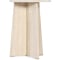 Hooker Furniture Living Room Melange Cirque Spot Table in Beige White Travertine Marble