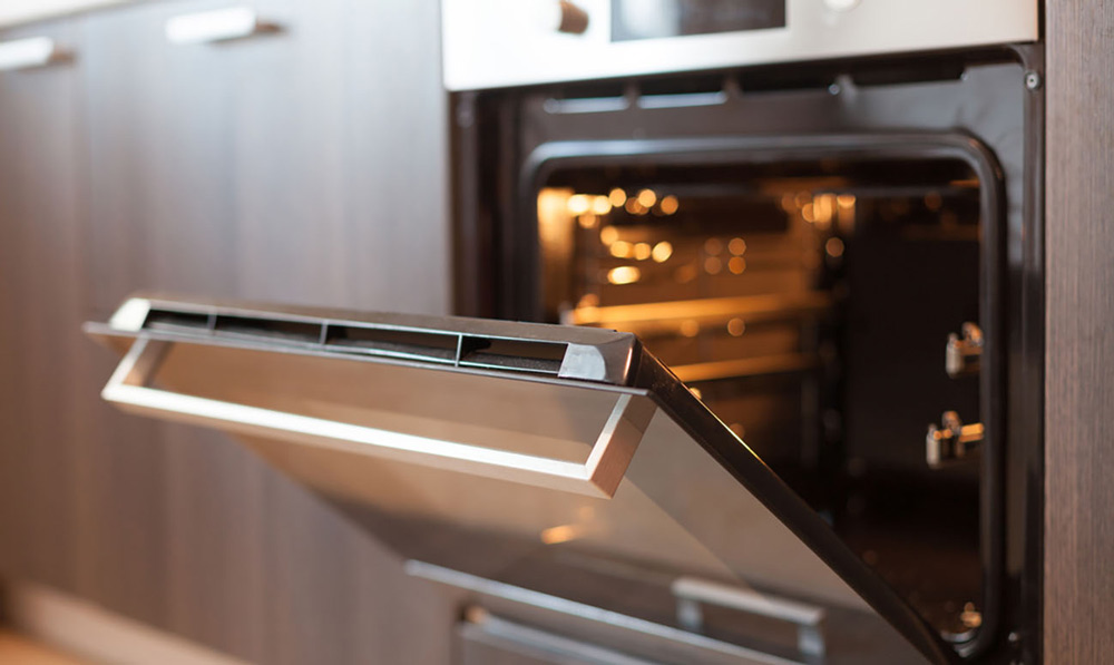 Open Oven Door in Kitchen