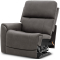 Flexsteel Carter LAF Power Recliner with Power Headrest and Lumbar in Smoke Fabric