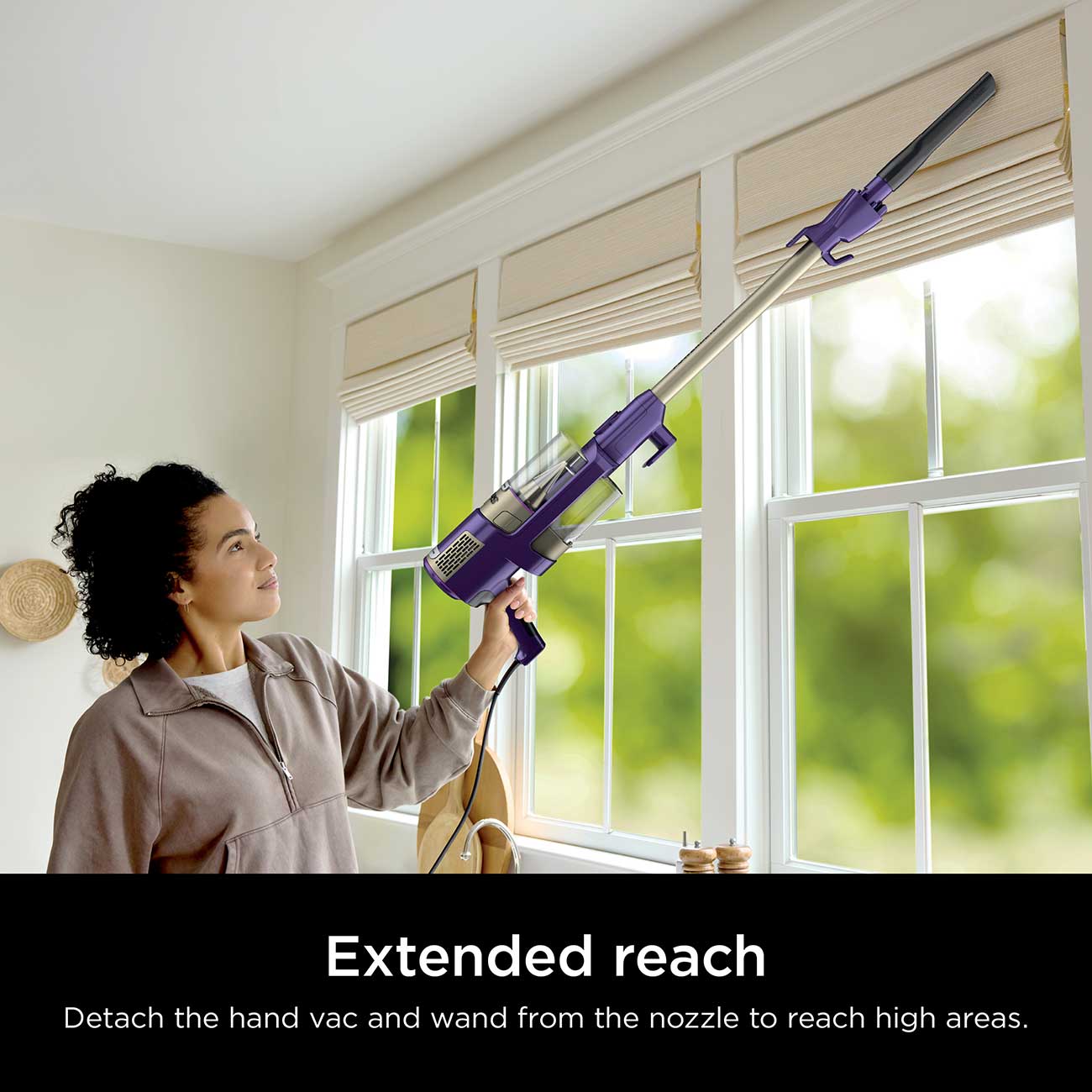 Shark PowerDetect Ultra-Light Corded Stick Vacuum Long Reach Detail