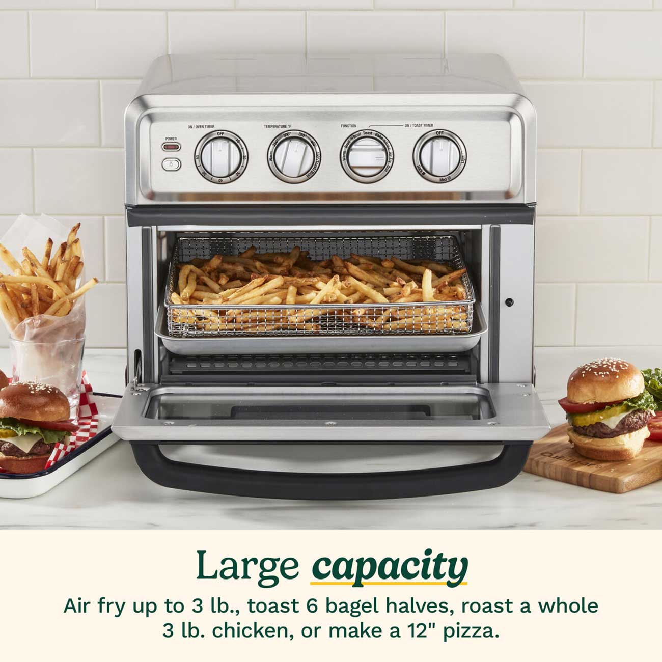 Air Fryer Toaster Oven Capacity Detail