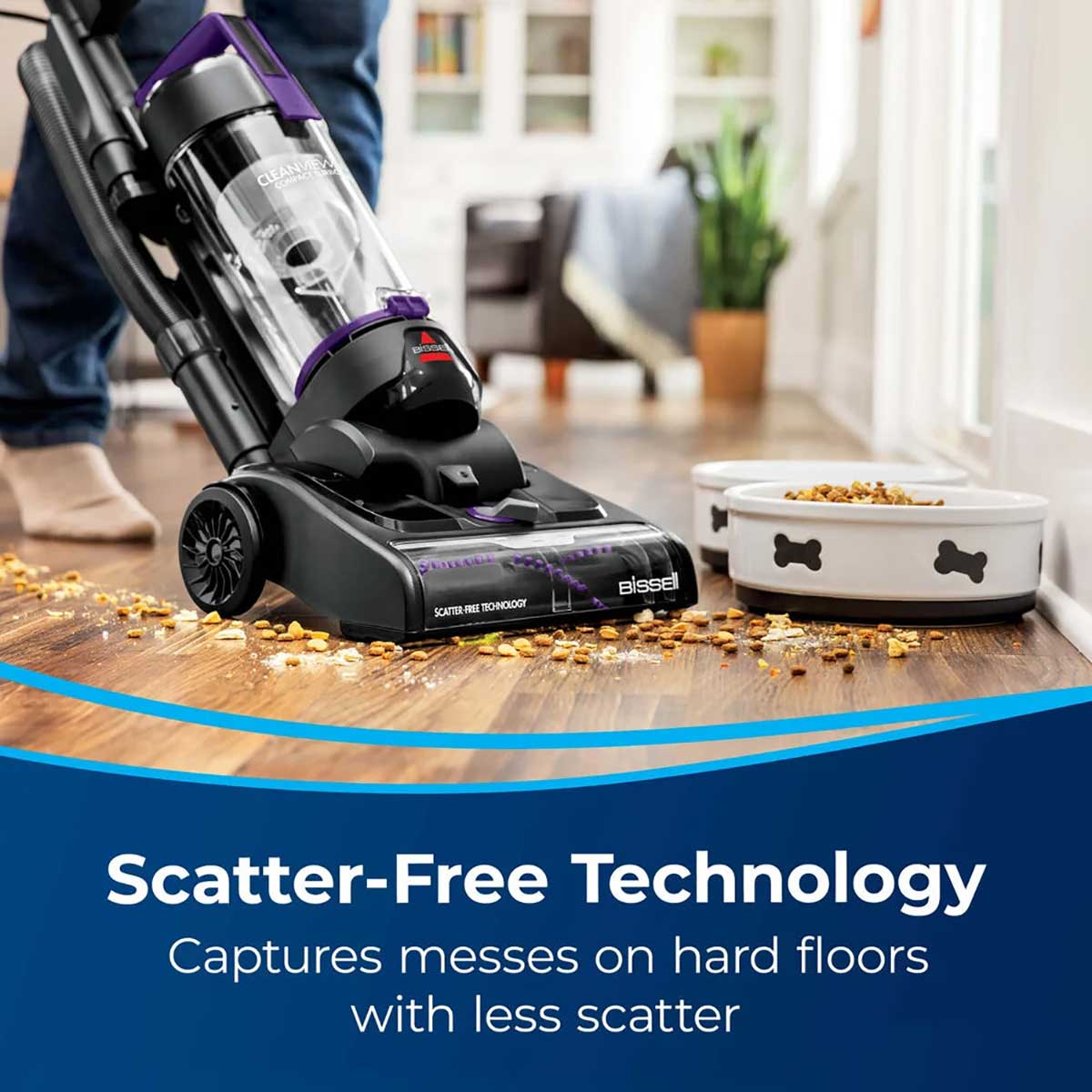 Upright Vacuum Scatter-Free Technology
